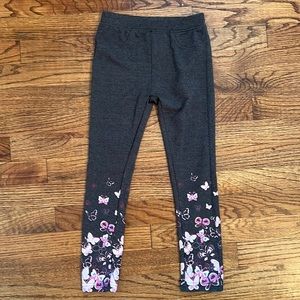 Freestyle revolution gray leggings with butterflies size 5